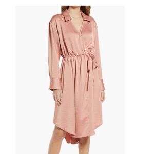 Halogen Long Sleeve Faux Wrap Dress size XL